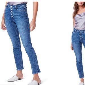 NWT PAIGE Cindy Crop High Rise Straight Crop Size 25